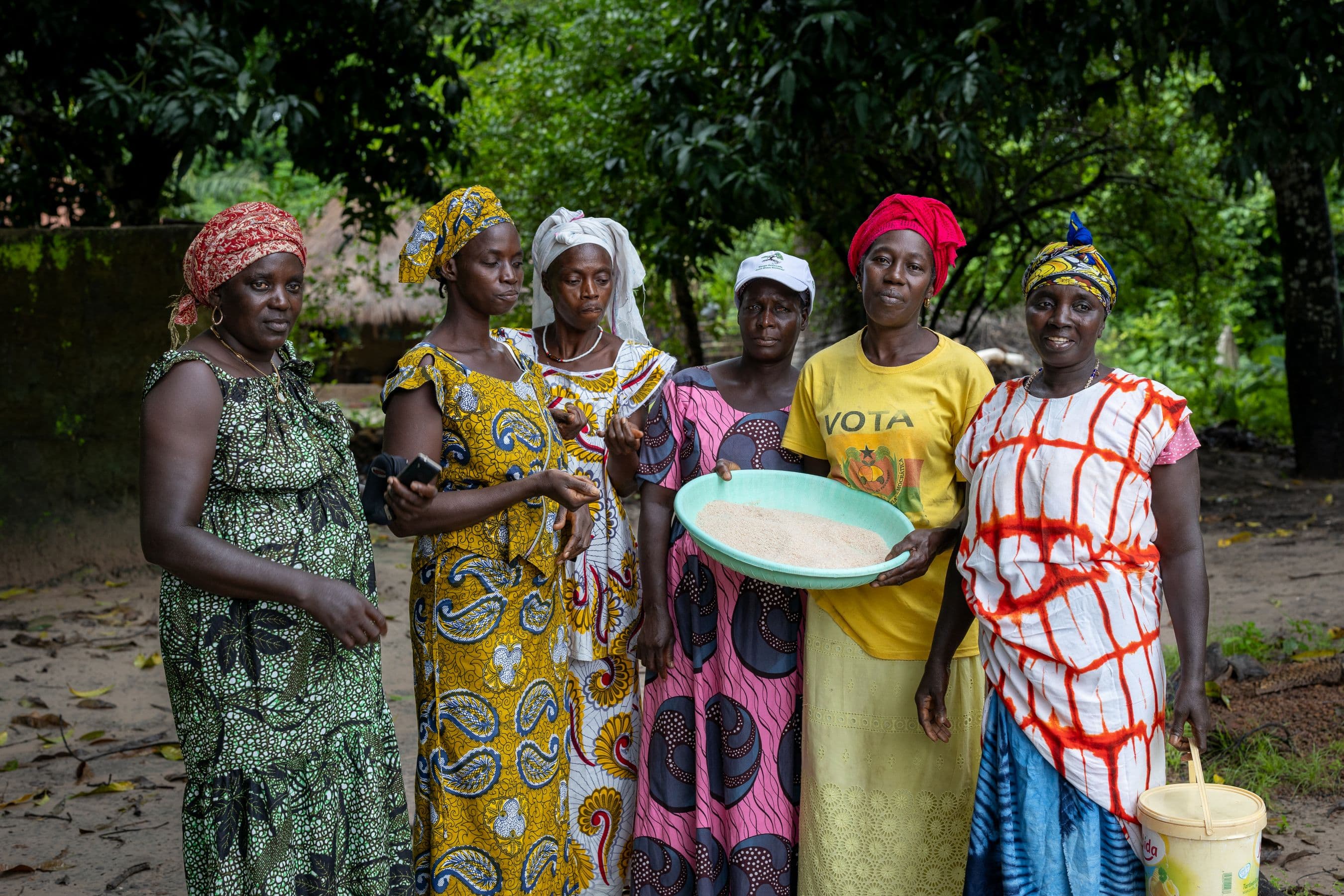 women and rice compressed